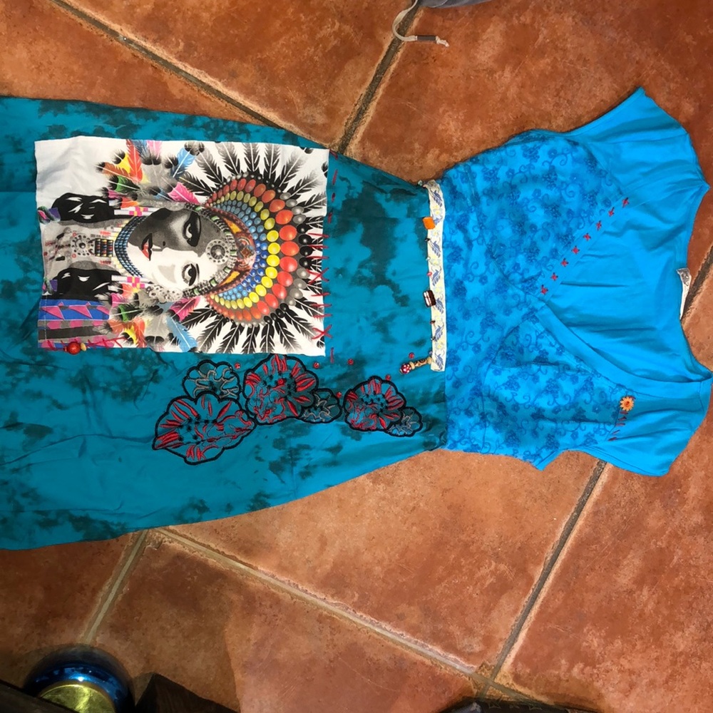 Beautiful blue unique dress